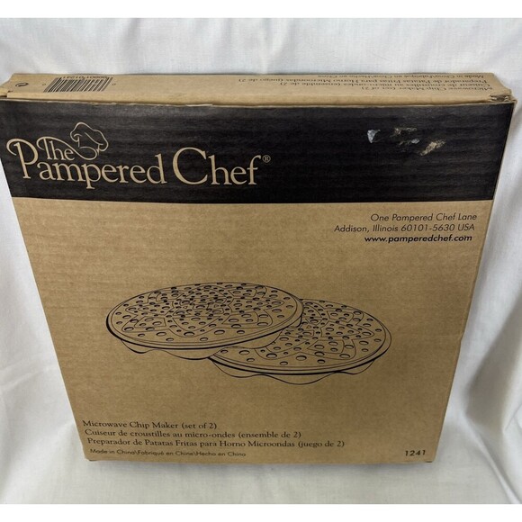 The Pampered Chef Microwave Chip Maker Silicone (Set of 2) 1241 - Picture 9 of 9
